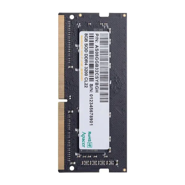 Apacer 8GB DDR4 3200MHz SODIMM Laptop Memory Module CL22 1.2V, AS08GGB32CSYBGH