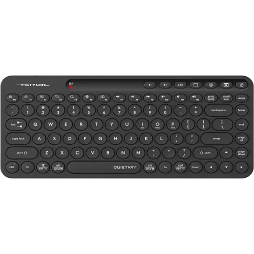 A4Tech Fstyler FBK36C AS Bluetooth and 2.4G Rechargeable Keyboard - Black