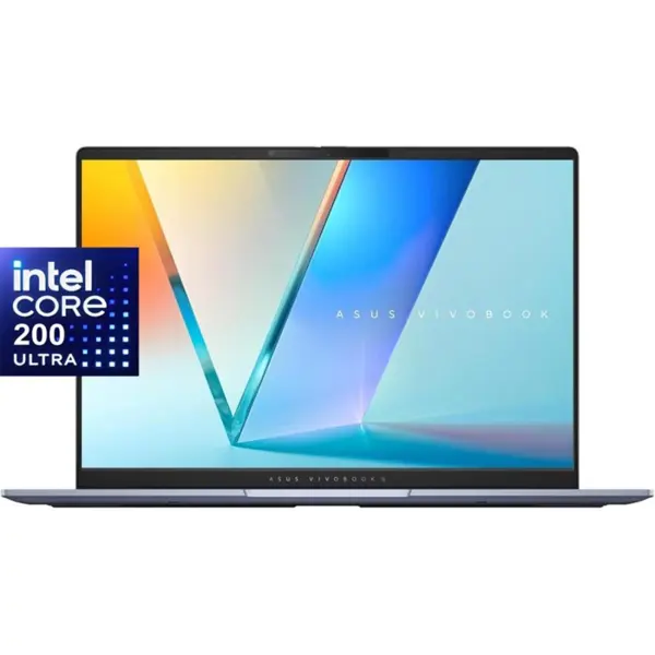 Asus Vivobook S 14 K5406SA-PP075W Laptop, Intel Core Ultra 7, 16GB LPDDR5X, 1TB SSD, 14.0 Inch 3K OLED 120Hz, Intel Arc Graphics, Windows 11 Home, Backlit Keyboard, Mist Blue 