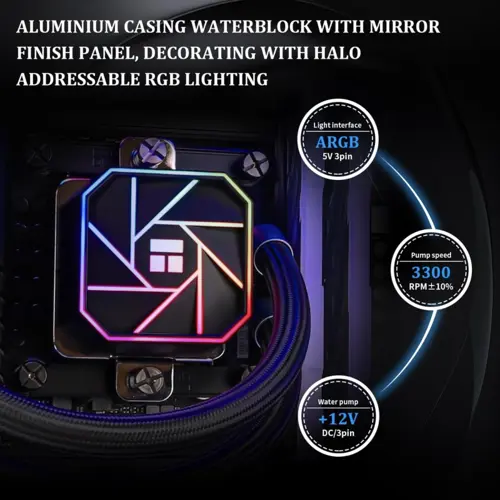 Thermalright Aqua Elite 240 V3 ARGB 240mm Liquid CPU Cooler – Black