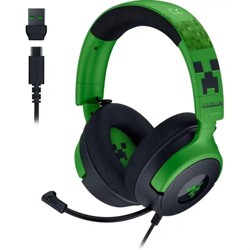 Razer Kraken V4 X Minecraft Edition Wired Gaming Headset
