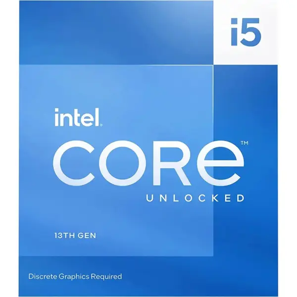 Intel Core i5-13600KF Desktop Processor - 24M Cache, up to 5.10 GHz, 14 Cores, 20 Threads, LGA1700, Unlocked, 13th Gen