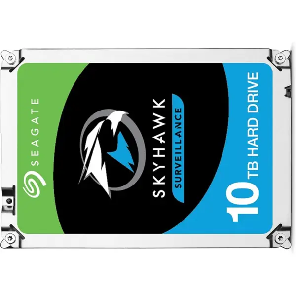 Seagate SkyHawk AI ST10000VE0008 10TB Internal Hard Drive, 7200RPM, 256MB Cache, SATA 6.0Gb/s, 3.5" Bare Drive