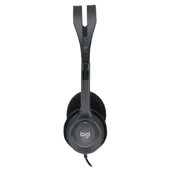 Logitech H111 Stereo Wired Headset - Noise-Cancelling Mic, PC/Mac/Laptop, 3.5mm Jack, Lightweight
