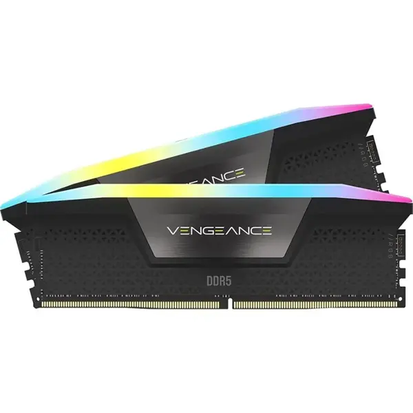 Corsair Vengeance RGB 64GB (2x32GB) DDR5 6000MHz Desktop RAM CL30 – Ultra High Performance Gaming Memory Intel XMP 3.0 iCUE RGB Black (CMH64GX5M2B6000C30)