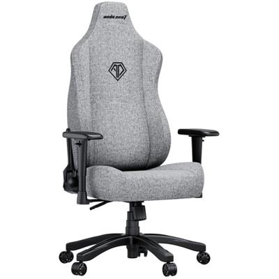 AndaSeat Novis L Series Ergonomic Gaming Chair White Fabric Racing Style Gaming Chair Breathable Linen Fabric Adjustable Recline Office & Gaming Chair