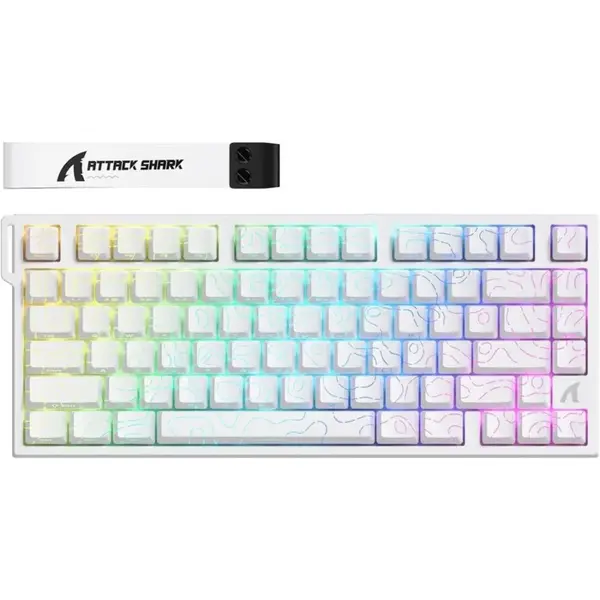 ATTACK SHARK R82HE Rapid Trigger Wired Mechanical Gaming Keyboard, TKL, NKRO, 8K Polling, 0.005mm RT Accuracy