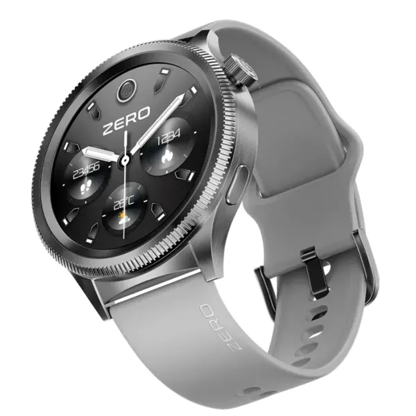 Zero Lifestyle Lunar 360 Smartwatch – Bluetooth Calling, AMOLED Display, AI Voice Assistant, Fitness Smart Watch
