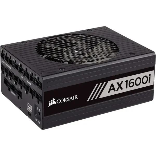 Corsair AX1600i Digital ATX Power Supply 1600 Watt Fully-Modular PSU (UK) - CP-9020087-UK - 80 PLUS Titanium