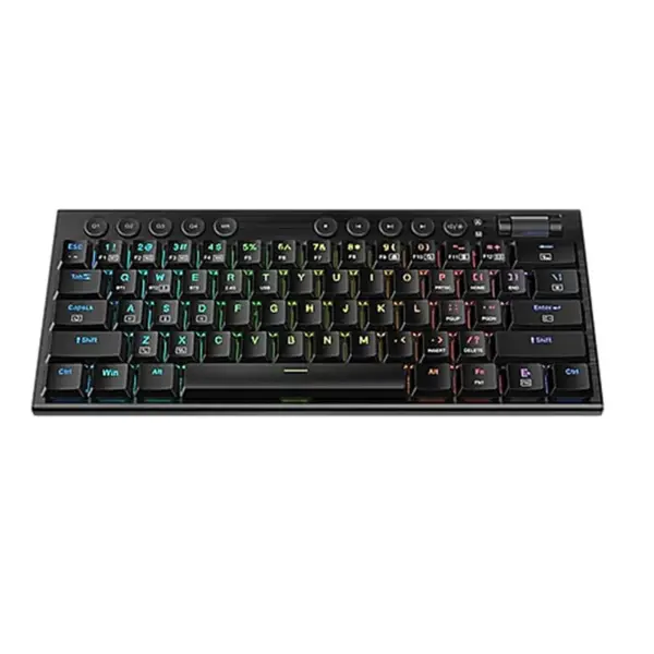 Redragon K632 RGB 60% Wired Mechanical Keyboard with Macro Keys - Black