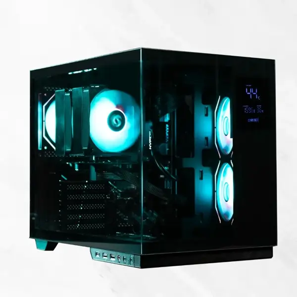 CrystalX Vortex Pro V-331 Full Tempered Glass ATX Case Black