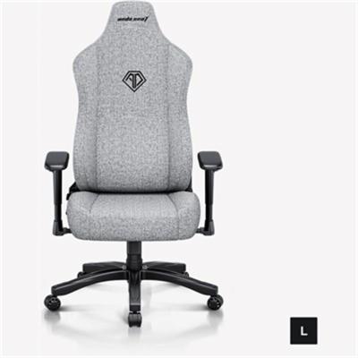 AndaSeat Novis L Series Ergonomic Gaming Chair White Fabric Racing Style Gaming Chair Breathable Linen Fabric Adjustable Recline Office & Gaming Chair