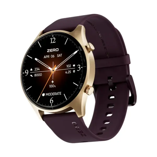 Zero Icon Smartwatch | Red Berry | Jet Black | Silver Grey | Rose Pink | Space Blue