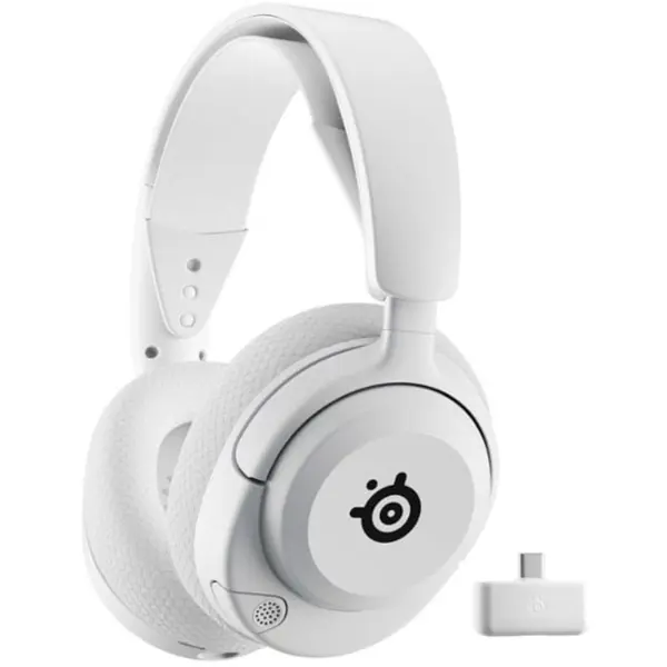 SteelSeries Arctis Nova 5 Wireless Gaming Headset for PC, PS5, and PS4 - White