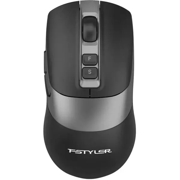A4Tech FB50CS Plus Wireless Mouse, Bluetooth And 2.4GHz, Silent Clicks, Rechargeable, 3200 DPI, Black