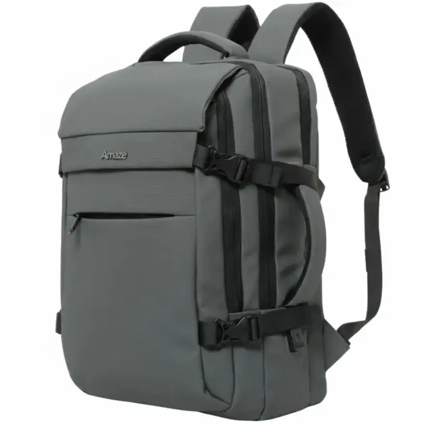 Amaze Premium A945 Backpack - Sleek Grey Synthetic Fibre Laptop Bag