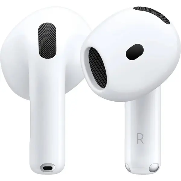 Apple AirPods 4 Wireless Earbuds, Bluetooth, H2 Chip, Personalized Spatial Audio, USB-C Charging Case, Up To 30H Battery, Sweat and Water Resistant, MXP63LL/A