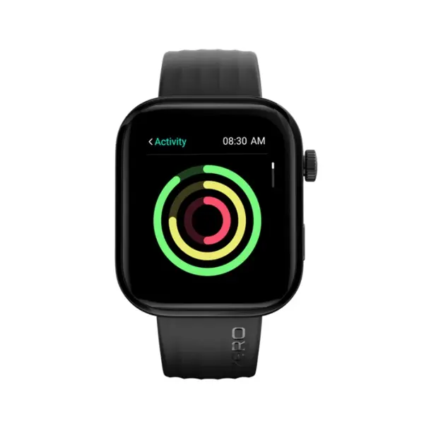 Zero Lifestyle Visionary AMOLED Smartwatch – Black Silicone