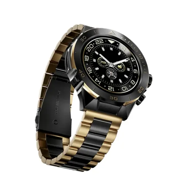 Zero Lifestyle Legacy Smartwatch – Bluetooth Calling, AMOLED Display, AI Voice Assistant, Fitness Smart Watch (Black Gold | Silver Blue)