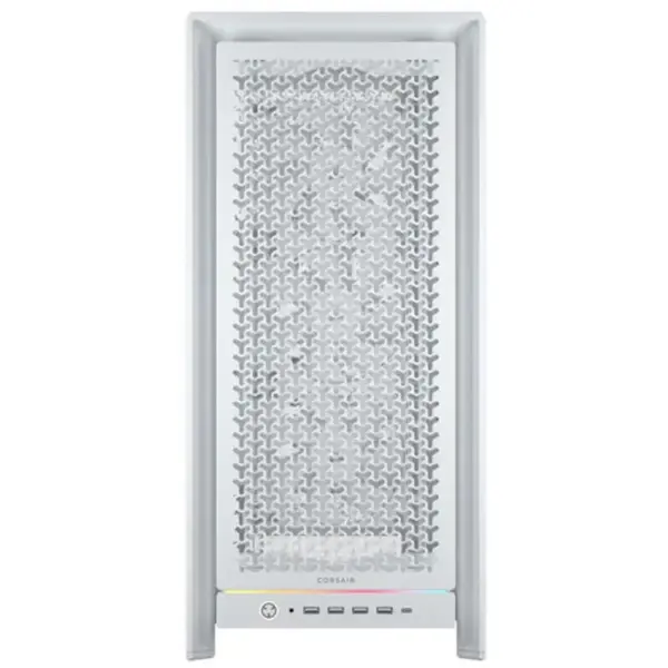 Corsair FRAME 5000D RS PC Case High-Airflow Mid-Tower ATX, 4x RS140 Fans, Triple 360mm Radiator Support, White
