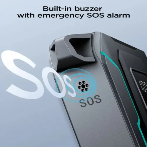 Joyroom JR-L017 22.5W Power Bank With Built in 2 in 1 Cables with SOS Light 10000mAh - Black