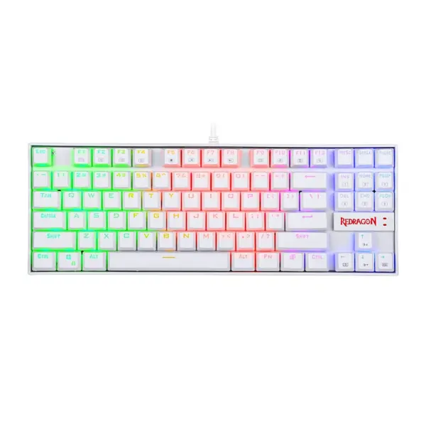 Redragon K552W KUMARA RGB Mechanical Gaming Keyboard - White