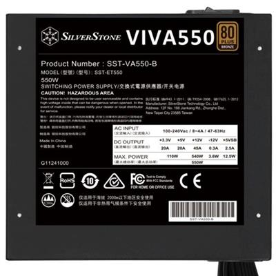 SilverStone VIVA 550 80+ Bronze 550W Power Supply