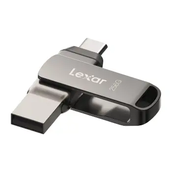 Lexar JumpDrive E32c 256GB USB 3.2 Gen 1 Type-C OTG Flash Drive – Dual USB-C & USB-A High-Speed Metal USB Drive