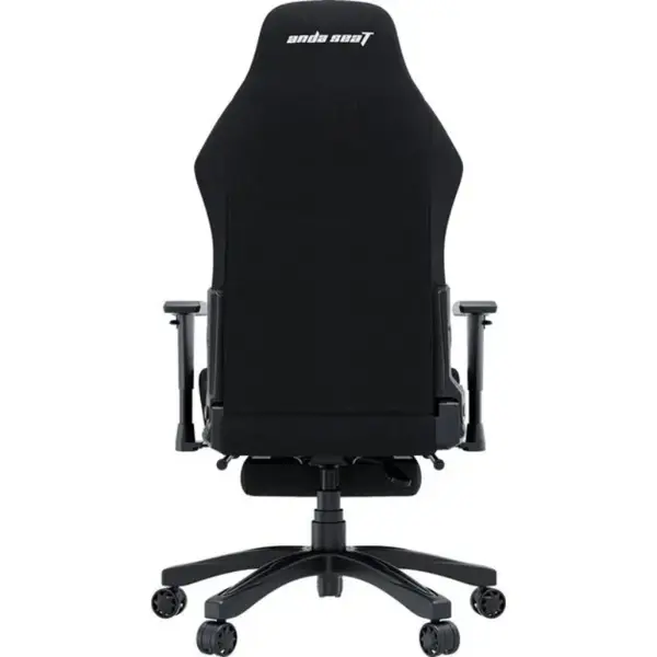 AndaSeat Luna Pro Large Gaming Chair with Footrest Black Fabric Ergonomic Reclining Gaming Chair Heavy Duty Neck & Lumbar Support Folding Recliner Office & Gaming Chair