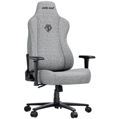AndaSeat Novis XL Series Ergonomic Gaming Chair Ash Gray Linen Fabric XL Size AD23-XL-01-G-F Breathable Gaming Chair Head & Lumbar Support Office Chair