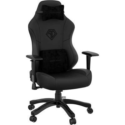 AndaSeat Phantom 3 Large Ergonomic Gaming Chair Stormy Black Premium Leather Wide Seat Racing Gaming Chair Heavy Duty Lumbar Support Office & Gaming Chair