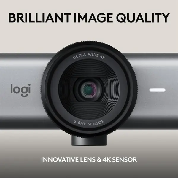 Logitech MX BRIO 705 For Business - Premium 4K Webcam, AI-Powered Image Enhancement, RightLight 5