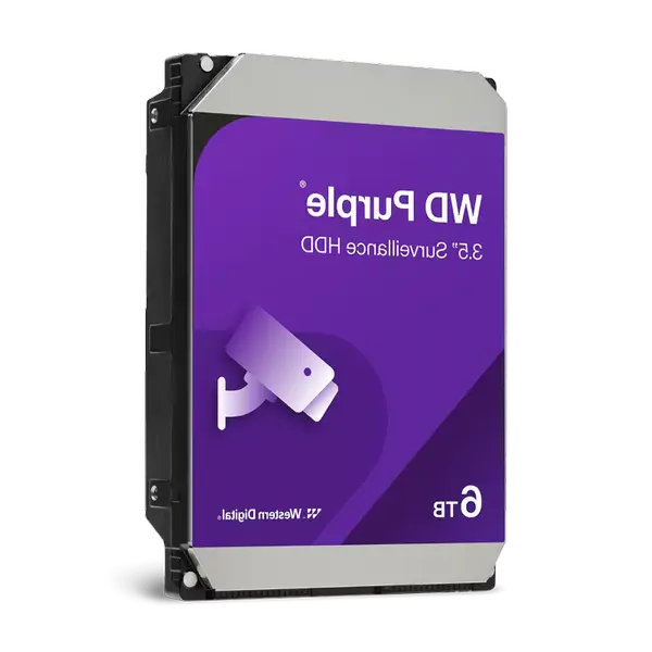 Western Digital WD Purple Surveillance Internal Hard Drive HDD, 6TB SATA 6Gb/s 128MB Cache 3.5", WD62PURZ