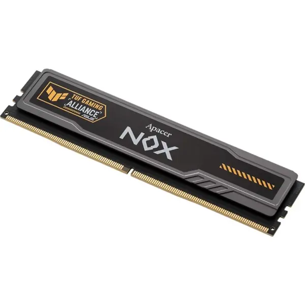 Apacer NOX TUF Gaming Alliance DDR5 Desktop Memory Module, 16GBx1, 5200MHz, CL40-40-40-80, 1.25V, AH5U16G52C522UTAA-1, Black