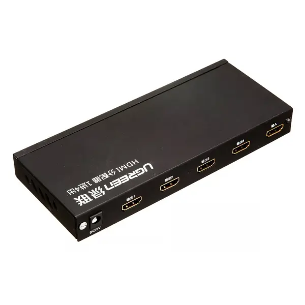 UGREEN 40202 EU 1×4 HDMI Amplifier Splitter (Black) Cascade/EDID
