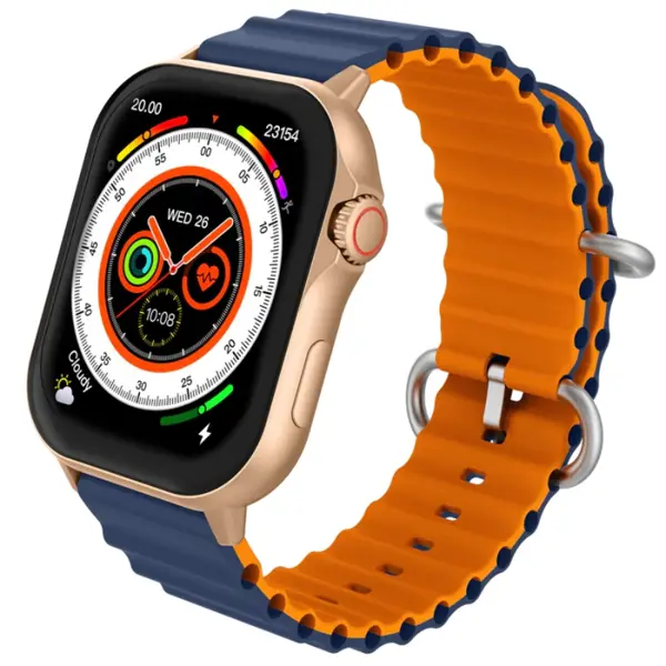 Zero Phantom Pro Smartwatch |  Magnetic Marsala Orange | Ocean Blue Orange