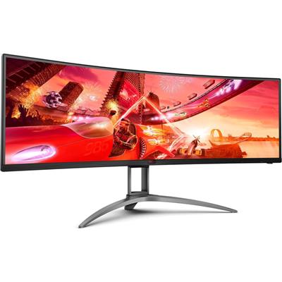 AOC AGON AG493UCX2 49 Inch Dual QHD Curved Gaming Monitor 165Hz – Super Ultra-Wide with USB-C & KVM