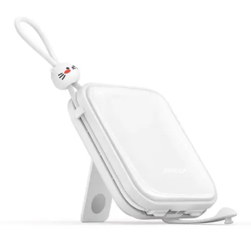 Joyroom JR-L008 22.5W Cutie Series 10000mAh Power Bank With Kickstand - White