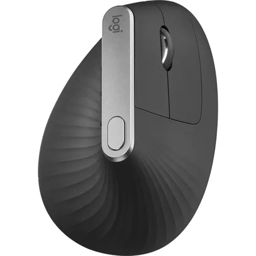 Logitech MX Vertical Mouse 4000 DPI, Bluetooth/Radio Frequency, USB-C, Optical, 4 Buttons, Graphite