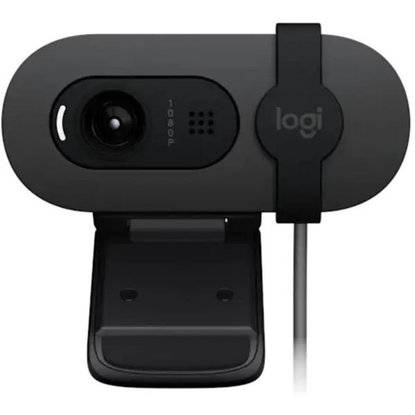 Logitech BRIO 105 FHD 1080p Business Webcam with Auto Light Balance | Certified for Google Meet | Works with Chromebook | Privacy Shutter