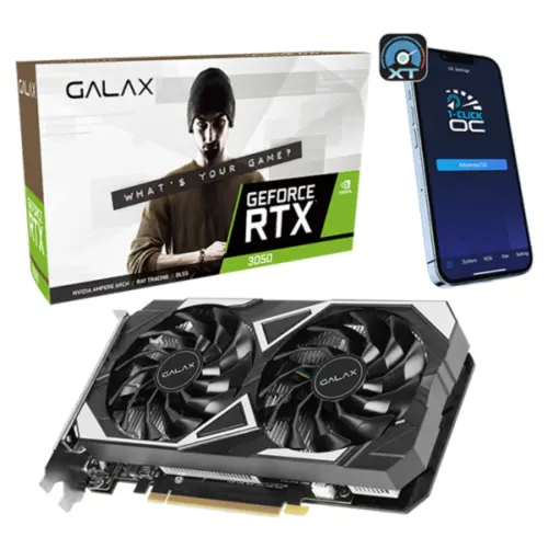 GALAX GeForce RTX 3050 6GB EX Black Graphics Card