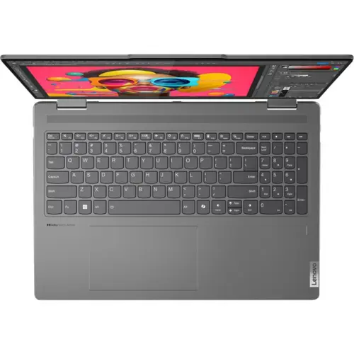 Lenovo Yoga 7 2-in-1 16IML9 Laptop - Intel® Core™ Ultra 7 155U 16GB LPDDR5x 1TB SSD Backlit KB Windows 11 Fingerprint Reader 16" WUXGA Touchscreen Display - 83DL0002US - Storm Grey