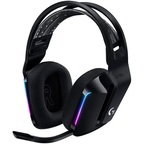 Logitech G733 Lightspeed Wireless RGB Gaming Headset - Black