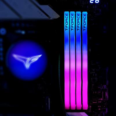 TeamGroup T-Force Delta RGB 32GB (2x16GB) DDR5 5200MHz Desktop Gaming RAM Kit – White