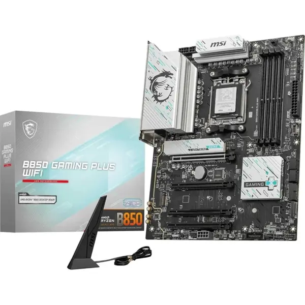 MSI B850 Gaming Plus WiFi AMD AM5 DDR5 ATX Motherboard - PCIe 5.0, WiFi 7, 5G LAN, Ryzen 9000 Ready