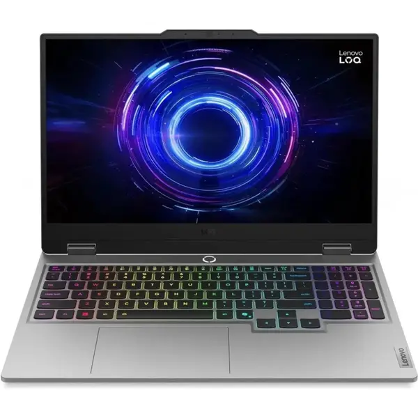 Lenovo LOQ Gaming Laptop, Intel Core i7-13650HX, GeForce RTX 5050 8GB, 24GB DDR5-4800, 1TB SSD, 15.6" FHD 144Hz, Windows 11 Home, White Backlit, Luna Grey, 83JE000WUS