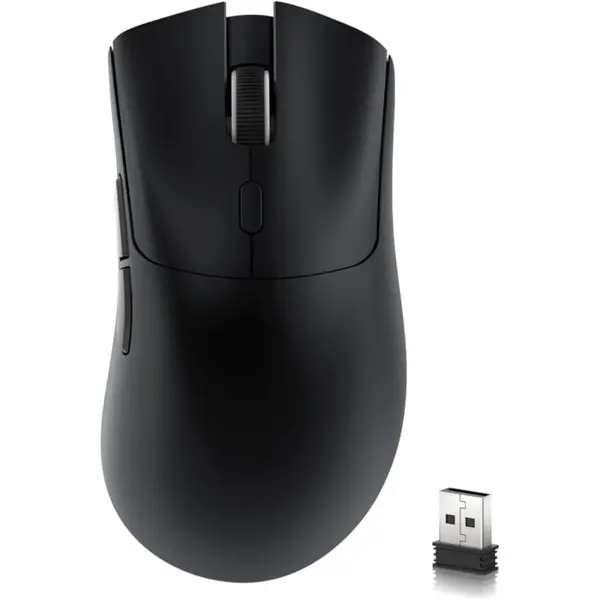 ATTACK SHARK R1 Wireless Gaming Mouse, 59g Superlight, PixArt PAW3311 Sensor, Bluetooth 2.4G Wireless Wired, Black