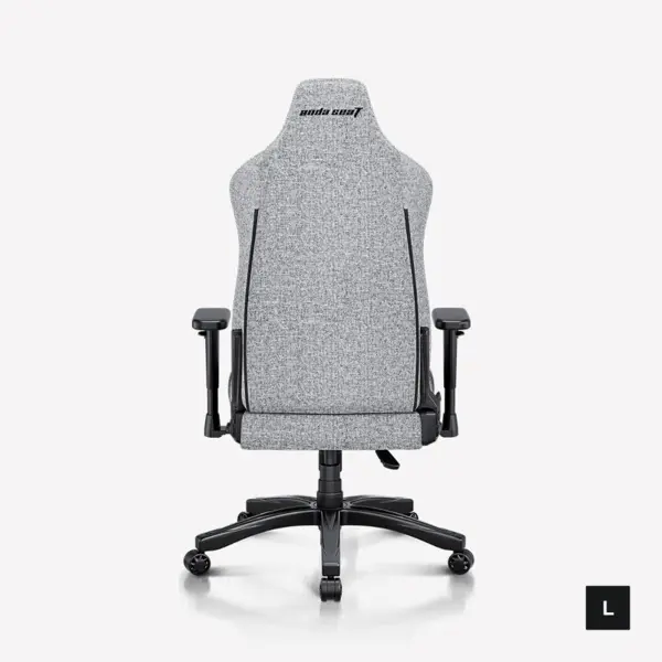 AndaSeat Novis Ultra L Series Ergonomic Gaming Chair Ash Grey Linen Fabric Best Budget Gaming Chair Head & Lumbar Pillow Support Office & Gaming Chair