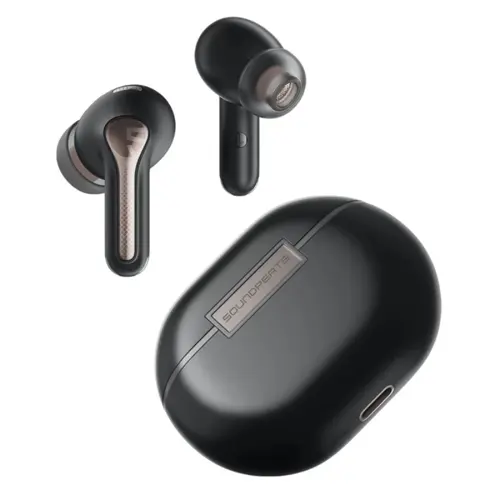 Capsule3 Pro Powerful Hybrid Active Noise Cancelling Wireless Earbuds - Black / White