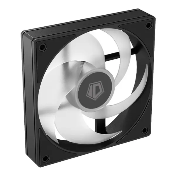 ID-Cooling AS-120-ARGB-K Single 120mm Case Fan, 58CFM, 1.94mmH2O, 27.2dB(A)Max, Female/Male Connector - Black